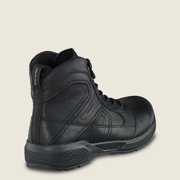 Red Wing Safety Boots Mens Black - Exos Lite - 6-inch Waterproof Toe - 4962580-VY